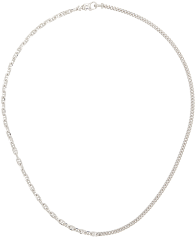 Shop Tom Wood Silver Rue Chain Necklace In 925 Sterling Silver