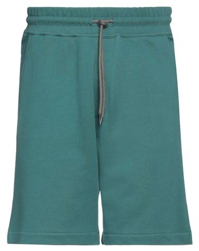 Shop Vivienne Westwood Man Shorts & Bermuda Shorts Deep Jade Size L Cotton In Green