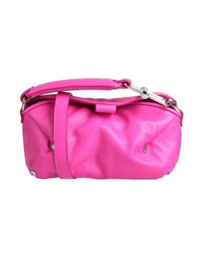 Shop Off-white Woman Cross-body Bag Fuchsia Size - Soft Leather In Pink