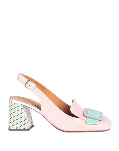 Shop Chie Mihara Woman Pumps Light Pink Size 8 Leather