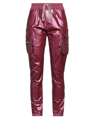 Shop Rick Owens Woman Pants Mauve Size 8 Cotton, Elastomultiester, Rubber In Purple