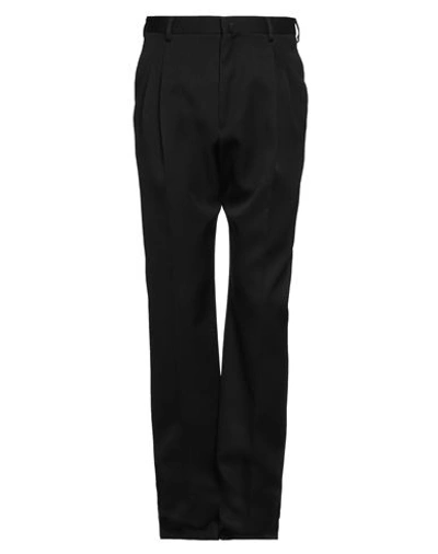 Shop Lanvin Man Pants Black Size 36 Virgin Wool