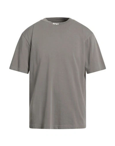 Shop Heron Preston Man T-shirt Grey Size M Cotton