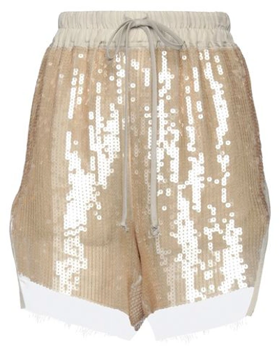 Shop Rick Owens Woman Shorts & Bermuda Shorts Beige Size 6 Silk, Polyester