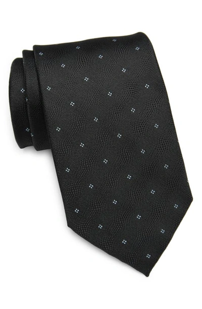 Shop Perry Ellis Radford Neat Tie In Black