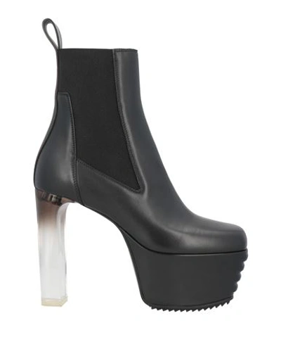 Shop Rick Owens Woman Ankle Boots Black Size 8 Soft Leather