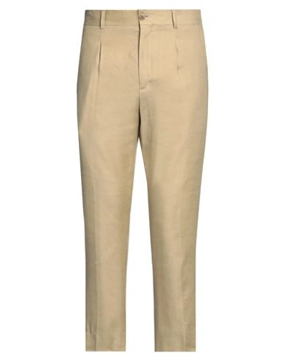 Shop Costumein Man Pants Beige Size 36 Linen, Cotton