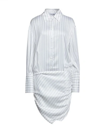 Shop Attico The  Woman Mini Dress White Size 8 Viscose, Silk