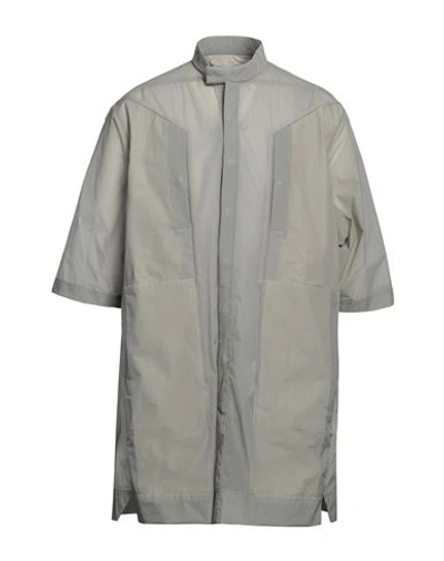 Rick Owens Man Shirt Beige Size 38 Polyamide In Beige