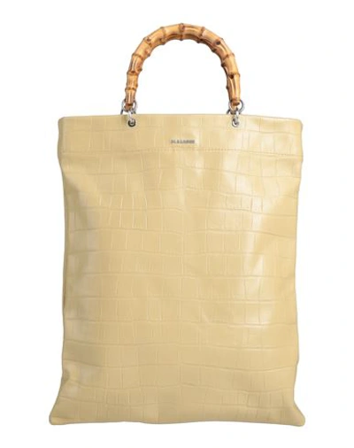 Shop Jil Sander Woman Handbag Camel Size - Leather In Beige