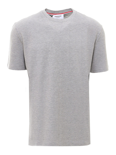 Shop Thom Browne 4-bar Stripe T-shirt In Grey