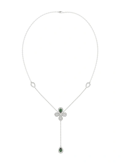 Shop Marchesa Floral White Gold Y Necklace