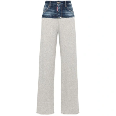Shop Dsquared2 Pants In Blue/grey