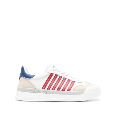 Shop Dsquared2 Sneakers In White/red