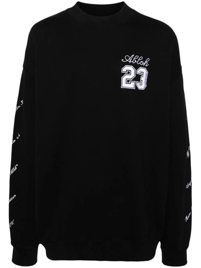 Shop Off-white Logo Sweatshirt 23 Clothing In Black