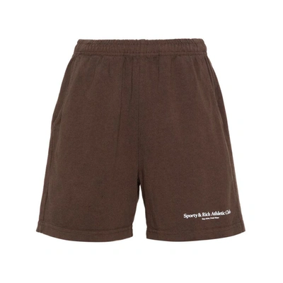Shop Sporty And Rich Sporty & Rich Shorts In Brown
