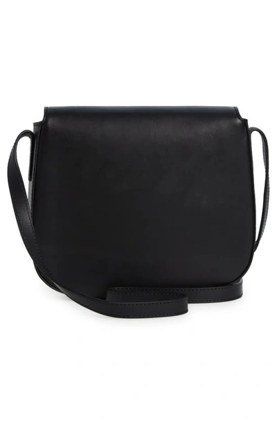 Shop Mansur Gavriel Classic Leather Crossbody Bag In Black