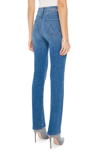 Shop Mother Rider Skimp High Waist Straight Leg Jeans In Hue Are You