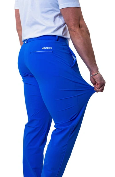 Shop Maceoo Allday Slim Fit Pants In Blue