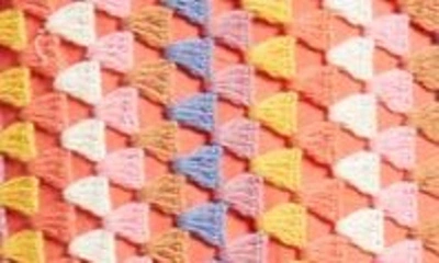 Shop Saylor Aule Sleeveless Crochet Midi Dress In Multi
