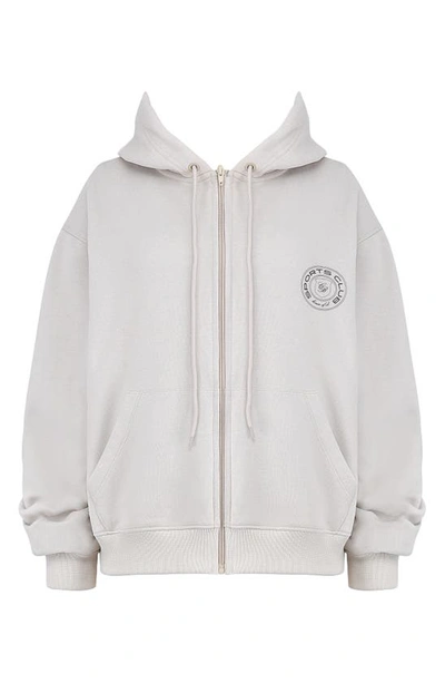 Shop House Of Cb Mirage Cotton Blend Hoodie In Cloud