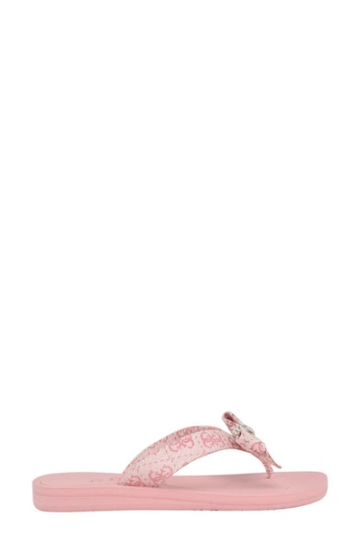 Shop Guess Tuta Flip Flop In Medium Pink 661