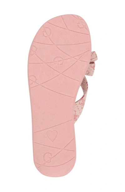 Shop Guess Tuta Flip Flop In Medium Pink 661