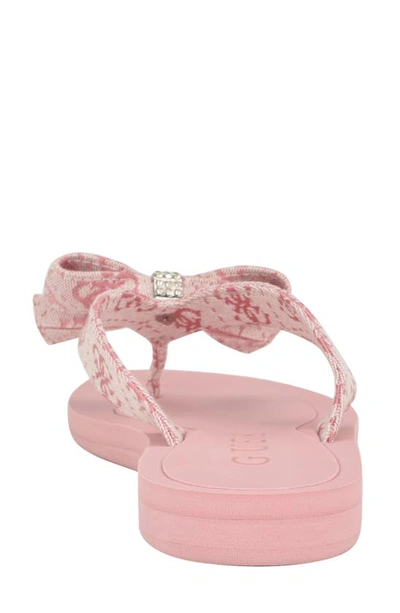 Guess Tuta Flip Flop In Medium Pink 661