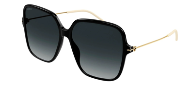 Shop Gucci Grey Butterfly Ladies Sunglasses Gg1267sa 001 60