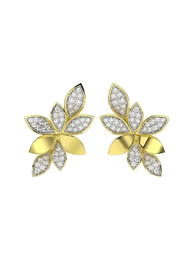 Marchesa Wild Flower Yellow Gold Earrings In Yellow Gold