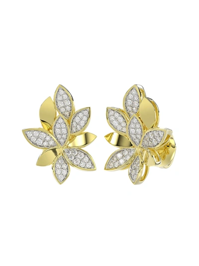 Marchesa Wild Flower Yellow Gold Earrings In Yellow Gold