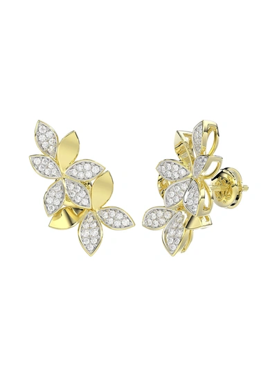 Marchesa Wild Flower Yellow Gold Earrings In Yellow Gold