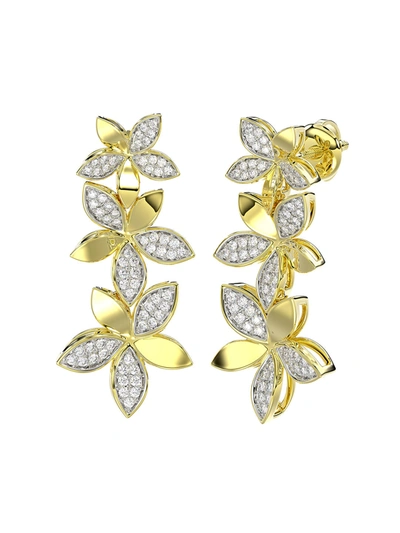 Shop Marchesa Wild Flower Yellow Gold Earrings