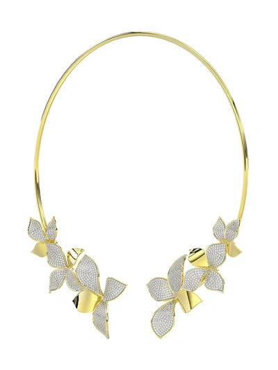 Shop Marchesa Wild Flower Yellow Gold Necklace