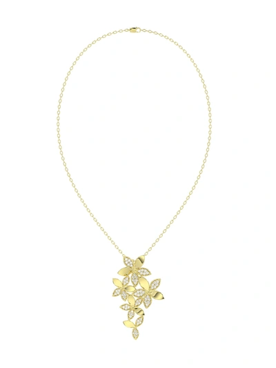 Shop Marchesa Wild Flower Yellow Gold Pendant Necklace