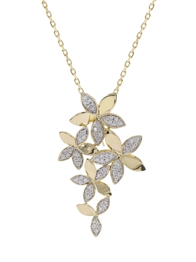 Shop Marchesa Wild Flower Yellow Gold Pendant Necklace