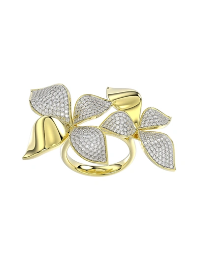 Marchesa Wild Flower Yellow Gold Ring In Yellow Gold