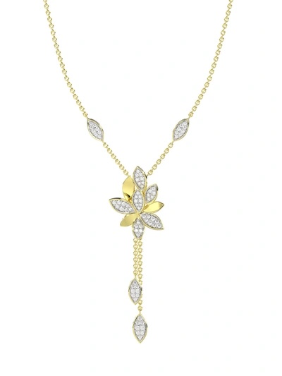 Shop Marchesa Wild Flower Yellow Gold Y Necklace