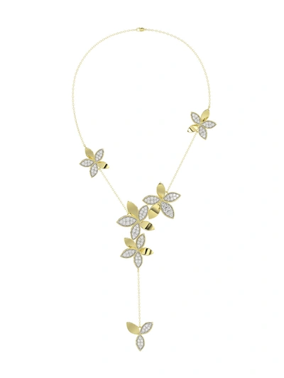 Marchesa Wild Flower Yellow Gold Y Necklace In Yellow Gold