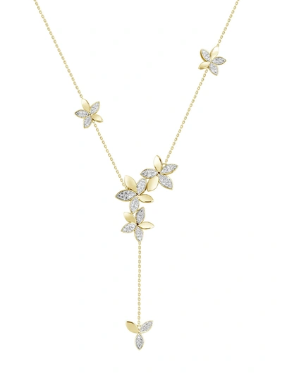 Shop Marchesa Wild Flower Yellow Gold Y Necklace