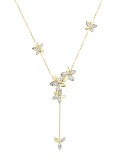 Marchesa Wild Flower Yellow Gold Y Necklace In Yellow Gold