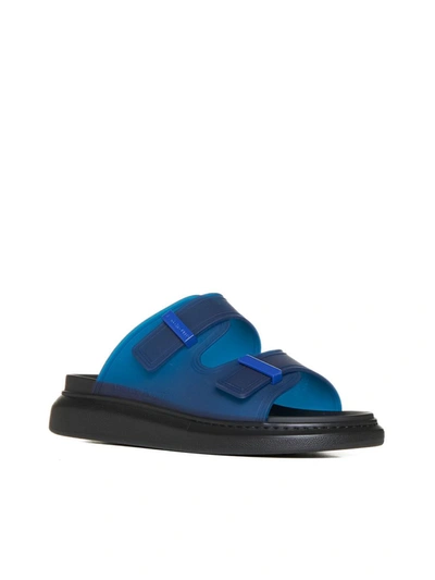 Shop Alexander Mcqueen Sandals In Electric Blue 241