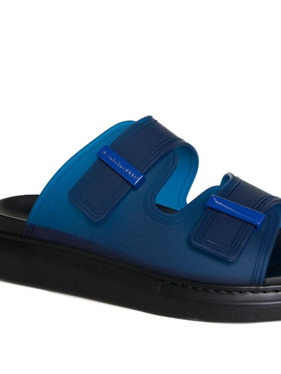 Shop Alexander Mcqueen Sandals In Electric Blue 241