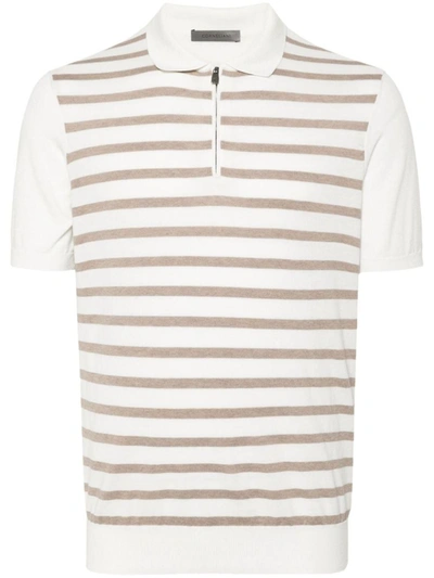 Shop Corneliani T-shirts And Polos In Beige