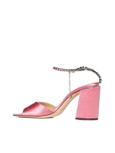 Shop Jimmy Choo Sandals In Candy Pink/candy Pink