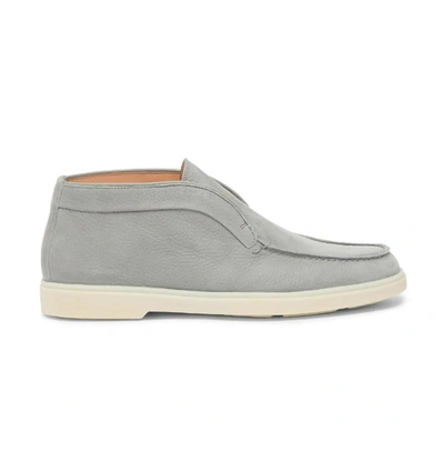 Shop Santoni Boots In Grey