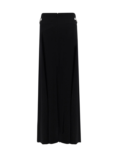 Shop Paco Rabanne Long Skirt In Black