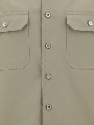 Shop Prada Monochrome Button Up Shirt In Corda