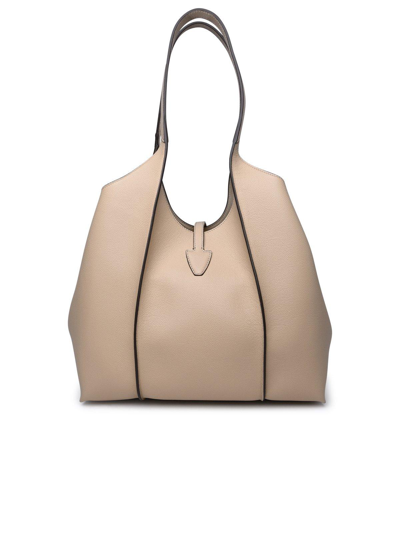 Shop Tod's T Timeless Shopping Bag In Beige