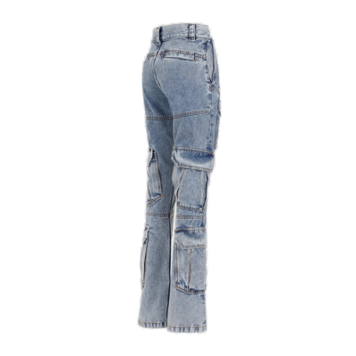 Shop Givenchy Cargo Jeans In Azzurro